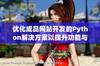 优化成品网站开发的Python解决方案以提升功能与性能。