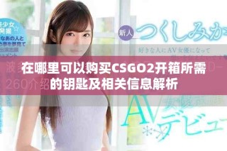 在哪里可以购买CSGO2开箱所需的钥匙及相关信息解析
