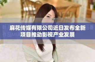 麻花传媒有限公司近日发布全新项目推动影视产业发展