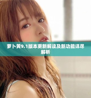 萝卜黄9.1版本更新解读及新功能详尽解析