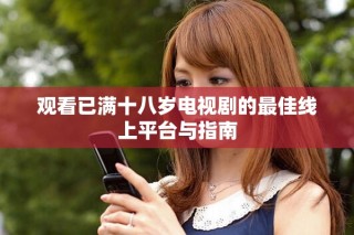 观看已满十八岁电视剧的最佳线上平台与指南