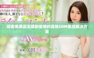 探索免费且无限制使用的高效CRM系统解决方案