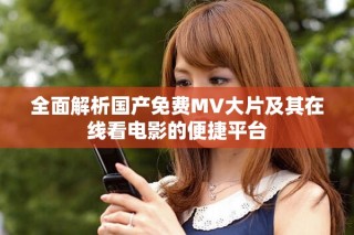 全面解析国产免费MV大片及其在线看电影的便捷平台