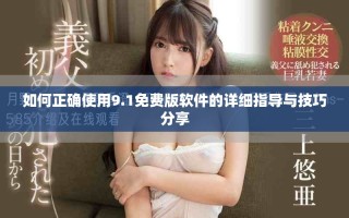 如何正确使用9.1免费版软件的详细指导与技巧分享