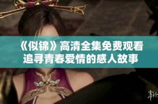 《似锦》高清全集免费观看 追寻青春爱情的感人故事