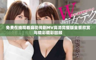 免费在线观看麻花传剧MV高清完整版全景欣赏与精彩精彩回顾