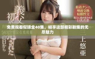 免费观看似锦全40集，畅享这部精彩剧集的无尽魅力