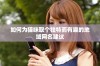如何为猫咪取个独特而有趣的地域网名建议