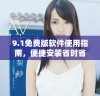 9.1免费版软件使用指南，便捷安装省时省力