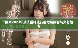 探索2023年成人猫咪流行的地域网名与文化趋势