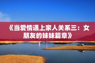 《当爱情遇上家人关系三：女朋友的妹妹篇章》