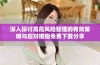 深入探讨高危风险管理的有效策略与应对措施免费下载分享