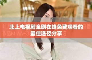 北上电视剧全剧在线免费观看的最佳途径分享