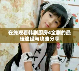 在线观看韩剧厨房4全剧的最佳途径与攻略分享