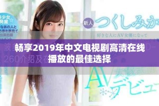 畅享2019年中文电视剧高清在线播放的最佳选择