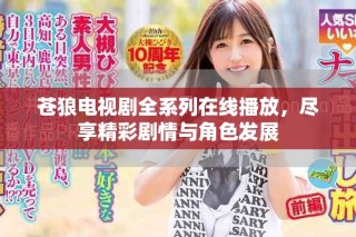 苍狼电视剧全系列在线播放，尽享精彩剧情与角色发展
