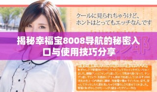 揭秘幸福宝8008导航的秘密入口与使用技巧分享