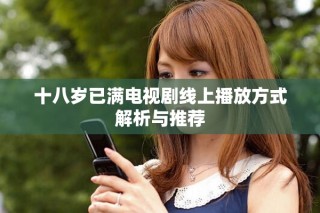 十八岁已满电视剧线上播放方式解析与推荐