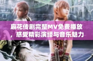 麻花传剧完整MV免费播放，感受精彩演绎与音乐魅力