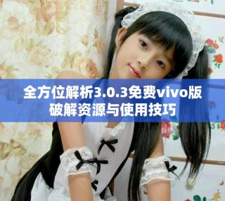 全方位解析3.0.3免费vivo版破解资源与使用技巧