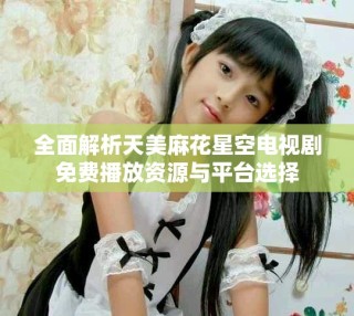 全面解析天美麻花星空电视剧免费播放资源与平台选择