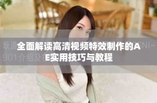 全面解读高清视频特效制作的AE实用技巧与教程