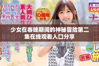 少女在春晚期间的神秘冒险第二集在线观看入口分享