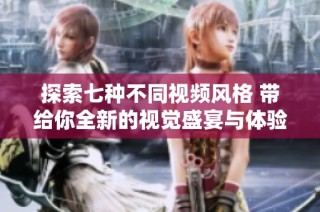 探索七种不同视频风格 带给你全新的视觉盛宴与体验