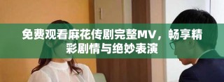 免费观看麻花传剧完整MV，畅享精彩剧情与绝妙表演