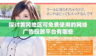 探讨黄冈地区可免费使用的网络广告投放平台有哪些