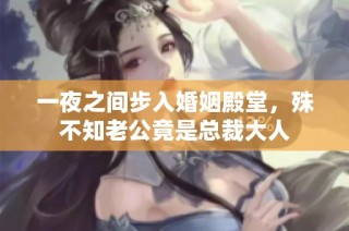 一夜之间步入婚姻殿堂，殊不知老公竟是总裁大人
