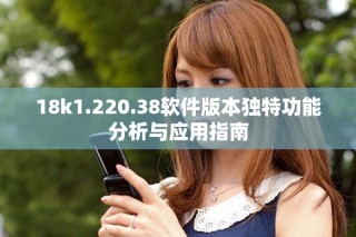 18k1.220.38软件版本独特功能分析与应用指南