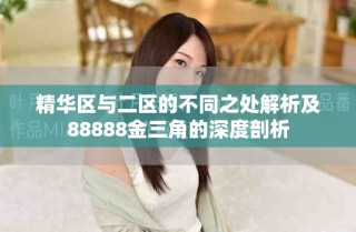 精华区与二区的不同之处解析及88888金三角的深度剖析