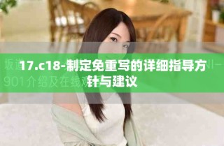17.c18-制定免重写的详细指导方针与建议