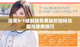探索9·1破解版免费版的独特功能与使用技巧