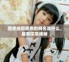 四虎当前使用的网名是什么，最新信息揭秘