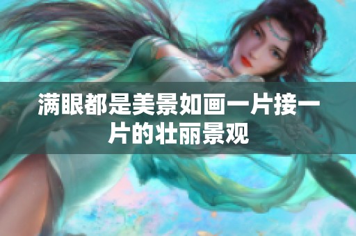 满眼都是美景如画一片接一片的壮丽景观