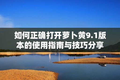 如何正确打开萝卜黄9.1版本的使用指南与技巧分享