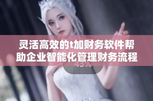 灵活高效的t加财务软件帮助企业智能化管理财务流程