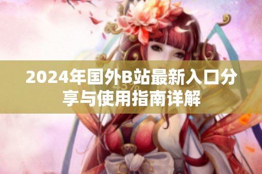 2024年国外B站最新入口分享与使用指南详解