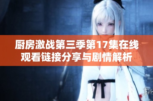 厨房激战第三季第17集在线观看链接分享与剧情解析