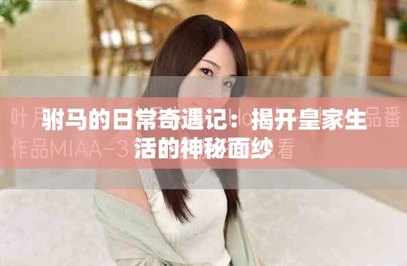 驸马的日常奇遇记：揭开皇家生活的神秘面纱