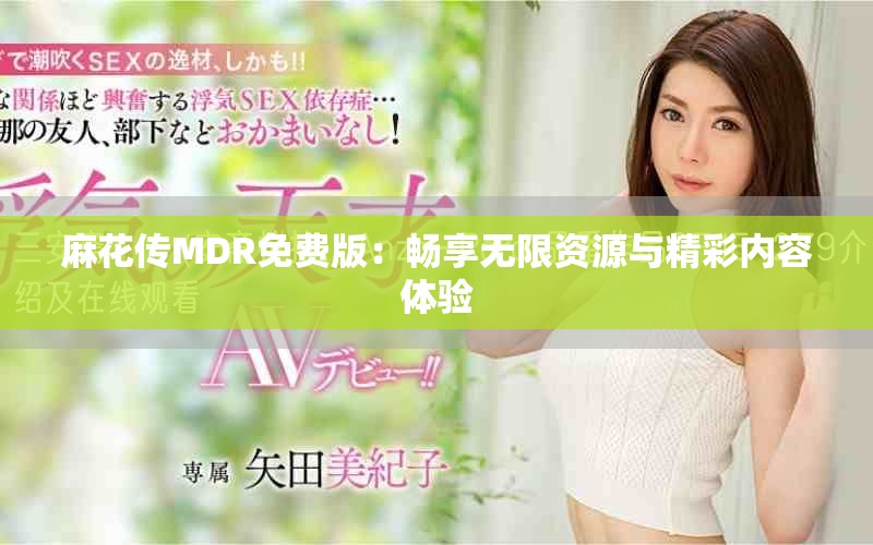 麻花传MDR免费版：畅享无限资源与精彩内容体验