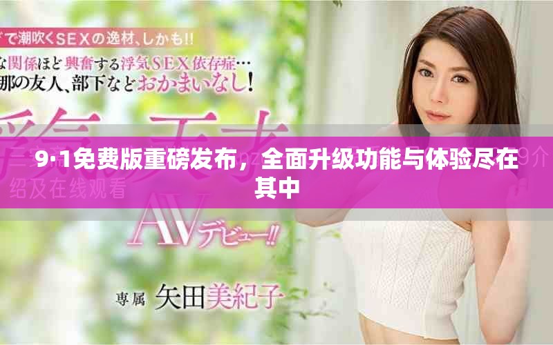 9·1免费版重磅发布，全面升级功能与体验尽在其中