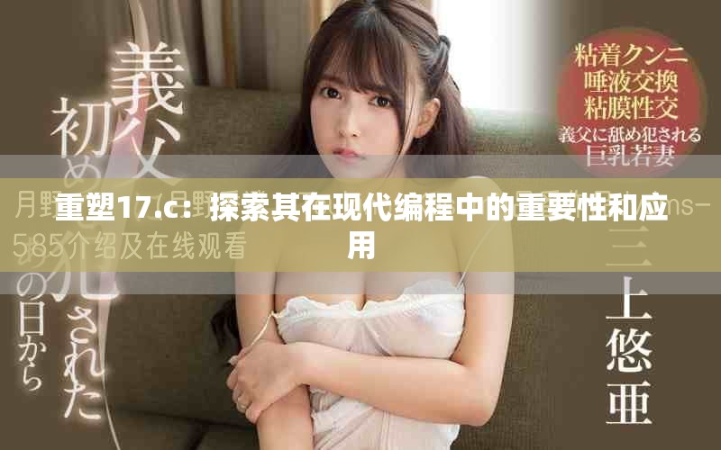 重塑17.c：探索其在现代编程中的重要性和应用