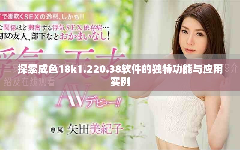 探索成色18k1.220.38软件的独特功能与应用实例