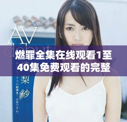 燃罪全集在线观看1至40集免费观看的完整指南
