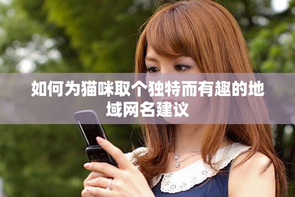 如何为猫咪取个独特而有趣的地域网名建议