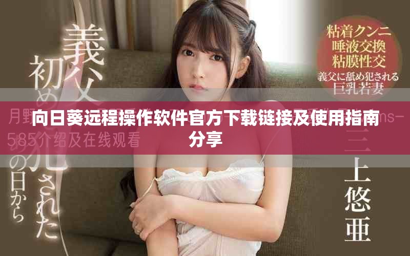 向日葵远程操作软件官方下载链接及使用指南分享