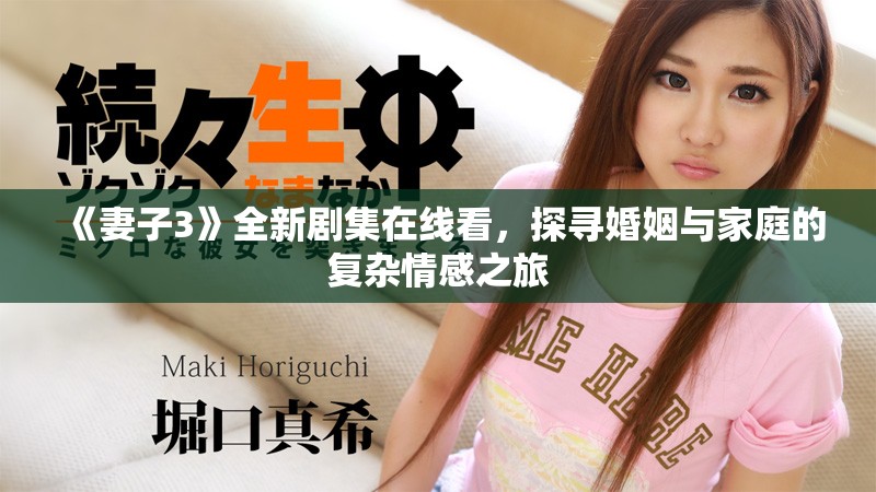 《妻子3》全新剧集在线看，探寻婚姻与家庭的复杂情感之旅